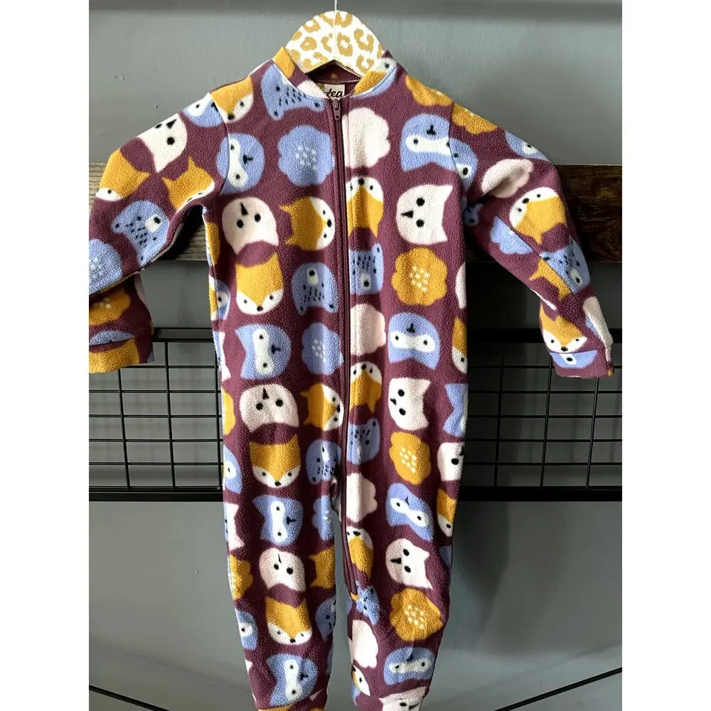 Tea Fleece One Piece Sleeper | Size 18-24 Months